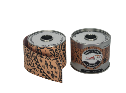 Dynamic Tape Sort eller Beige 5 cm X 5 m.